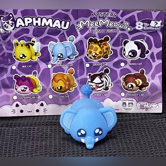 Aphmau MeeMeows Squishy Mystery Figure Safari Elephant Cat Now Easter - Picture 1 of 6